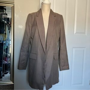 H&M long  plaid blazer